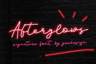 Afterglows Font: Adding Dreamy Editorial Charm