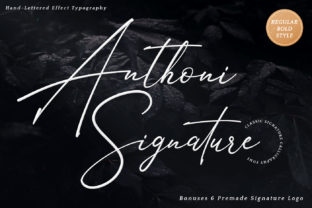 Anthoni Signature Font: Adding Authentic Flow to Brand Identity