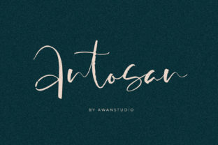 Antosan Font: Bold Handwritten Charm for Makers