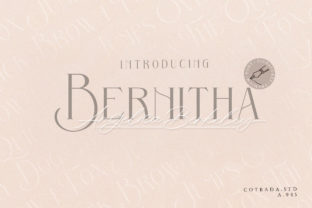 Bernitha Angelica Berkeley Duo Font for Editorial Design