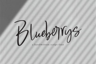 Blueberrys Font Review: A Modern Handwritten Typeface for Campaigns