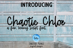 Chaotic Chloe Font: Playful Script for Business Branding