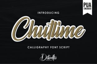Chuttime Font: Bold Handwritten Charm for Makers