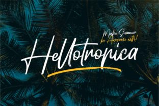 Hellotropica: A Bold Handwritten Font for Modern Web Design