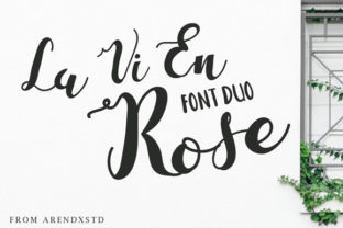 La Vi En Rose Font for Handmade Labels