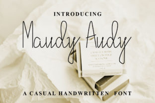 Maudy Audy Font: A Handwritten Typeface for Branding