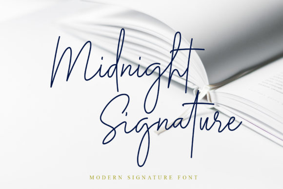 Midnight Signature Font: Authentic Style for Makers