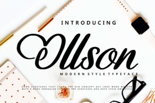 Ollson Font: Bold Handwritten Style for Digital Campaigns