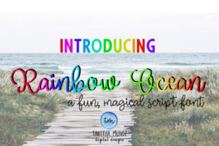 Rainbow Ocean Font: Playful Typography for Web Design