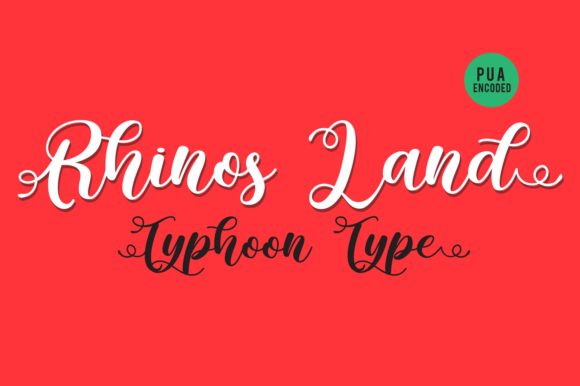 Rhinos Land Font: Handwritten Charm for Makers