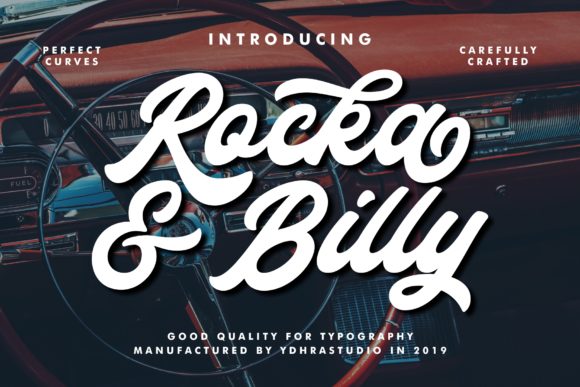 Rocka Billy Font: Bold Handwritten Type for Web Design