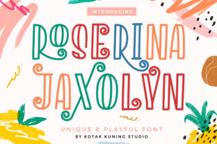 Roserina Jaxolyn: A Handwritten Font for Editorial Design