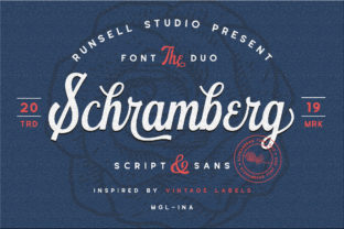 Schramberg Font: A Vintage Handwritten Typeface for Campaigns