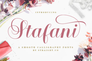 Stafani Font: Bold Calligraphy for Handmade Products