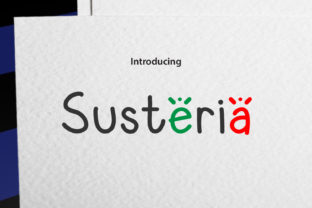 Susteria Font: Whimsical Type for Handmade Labels