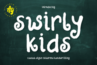 Swirly Kids Font: A Textured Script for Editorial Design