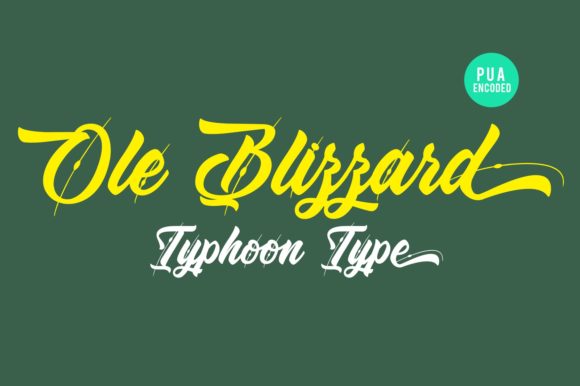 Unleash Creativity with Ole Blizzard: A Bold Handwritten Font